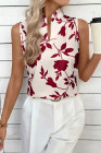 EVALESS Tank Tops for Women 2026 Casual V Neck Sleeveless Summer Tops Floral Print Tank Top Spring Fashion Shirts Blouses