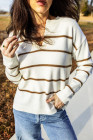 White Stripe sweater