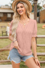 EVALESS Womens Fashion Tops Cute Puff Sleeve Blouses for Women Dressy Casual Spring Summer Clothes Outfits for 2025