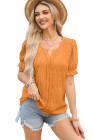 EVALESS Womens Fashion Tops Cute Puff Sleeve Blouses for Women Dressy Casual Spring Summer Clothes Outfits for 2025