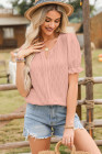 EVALESS Womens Fashion Tops Cute Puff Sleeve Blouses for Women Dressy Casual Spring Summer Clothes Outfits for 2025