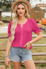 EVALESS Womens Fashion Tops Cute Puff Sleeve Blouses for Women Dressy Casual Spring Summer Clothes Outfits for 2025
