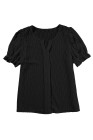 EVALESS Womens Fashion Tops Cute Puff Sleeve Blouses for Women Dressy Casual Spring Summer Clothes Outfits for 2025