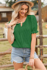 EVALESS Womens Fashion Tops Cute Puff Sleeve Blouses for Women Dressy Casual Spring Summer Clothes Outfits for 2025