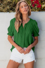 EVALESS Womens Fashion Tops Cute Puff Sleeve Blouses for Women Dressy Casual Spring Summer Clothes Outfits for 2025