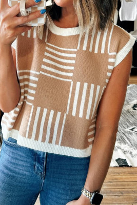 Honey Mustard  sweater vest LC274280-P607