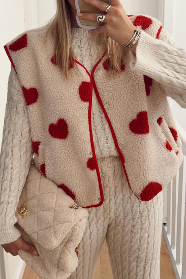 White  women's vest LC853716-P101